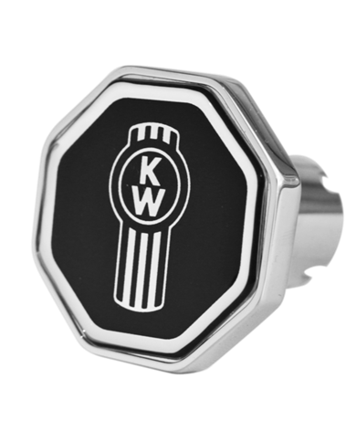 DLPCK-KW1-O-6090-Kenworth Logo Octagon Knob Black 190 DLPCK-KW1-O-6090-Kenworth Logo Octagon Knob Black 190
