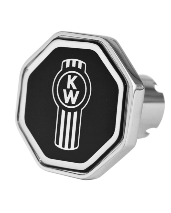 DLPCK-KW1-O-6090-Kenworth Logo Octagon Knob Black 190