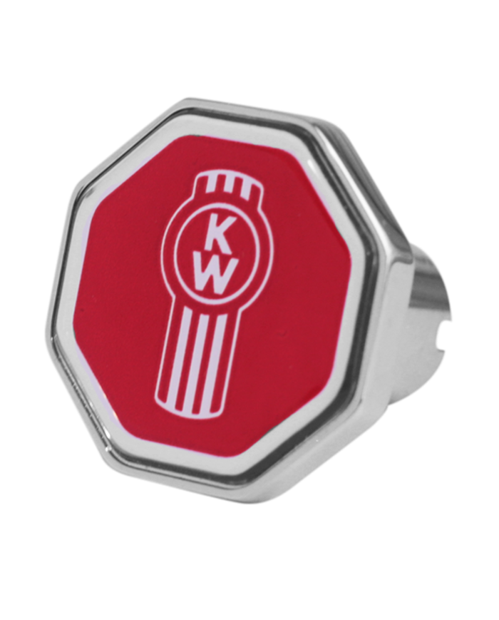DLPCK-KW1-O-6340-Kenworth Logo Octagon Knob Red 440