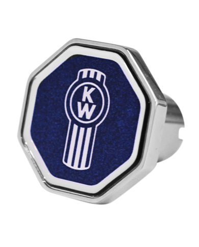 DLPCK-KW1-O-7747-Kenworth Logo Octagon Knob Blue 647 DLPCK-KW1-O-7747-Kenworth Logo Octagon Knob Blue 647