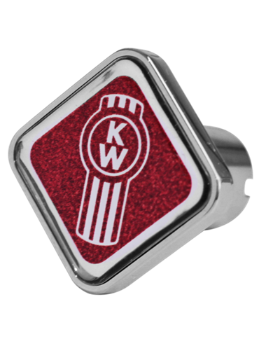 DLPCK-KW1-S-5781-Kenworth Logo Square Knob Metallic Red 481 DLPCK-KW1-S-5781-Kenworth Logo Square Knob Metallic Red 481