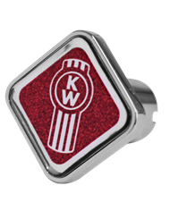 DLPCK-KW1-S-5781-Kenworth Logo Square Knob Metallic Red 481