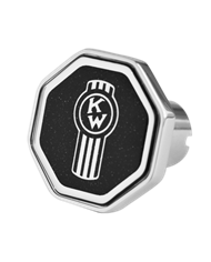 DLPCK-KWO-O-5778-Kenworth Old Logo Octagon Knob Metallic Black 195