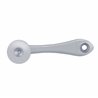 UP24015-1-Chrome Die-Cast Window Crank With 16-Spline 7/16  OD Adapter - Indented