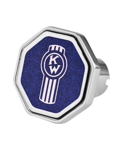 DLPCK-KWO-O-7747-Kenworth Old Logo Octagon Knob Blue 647 DLPCK-KWO-O-7747-Kenworth Old Logo Octagon Knob Blue 647