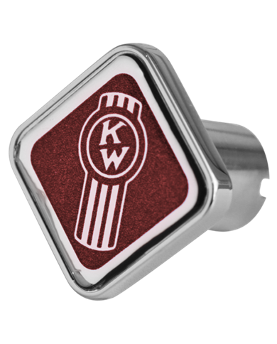 DLPCK-KWO-S-5781-Kenworth Old Logo Square Knob Metallic Red 481 DLPCK-KWO-S-5781-Kenworth Old Logo Square Knob Metallic Red 481