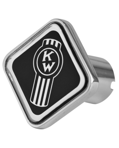DLPCK-KWO-S-6090-Kenworth Old Logo Square Knob Black 190 DLPCK-KWO-S-6090-Kenworth Old Logo Square Knob Black 190