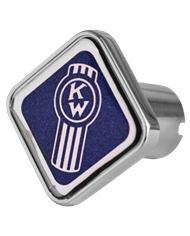 DLPCK-KWO-S-7747-Kenworth Old Logo Square Knob Blue 647