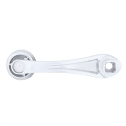 UP24015-1-Chrome Die-Cast Window Crank With 16-Spline 7/16  OD Adapter - Indented