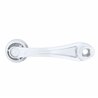 UP24015-1-Chrome Die-Cast Window Crank With 16-Spline 7/16  OD Adapter - Indented