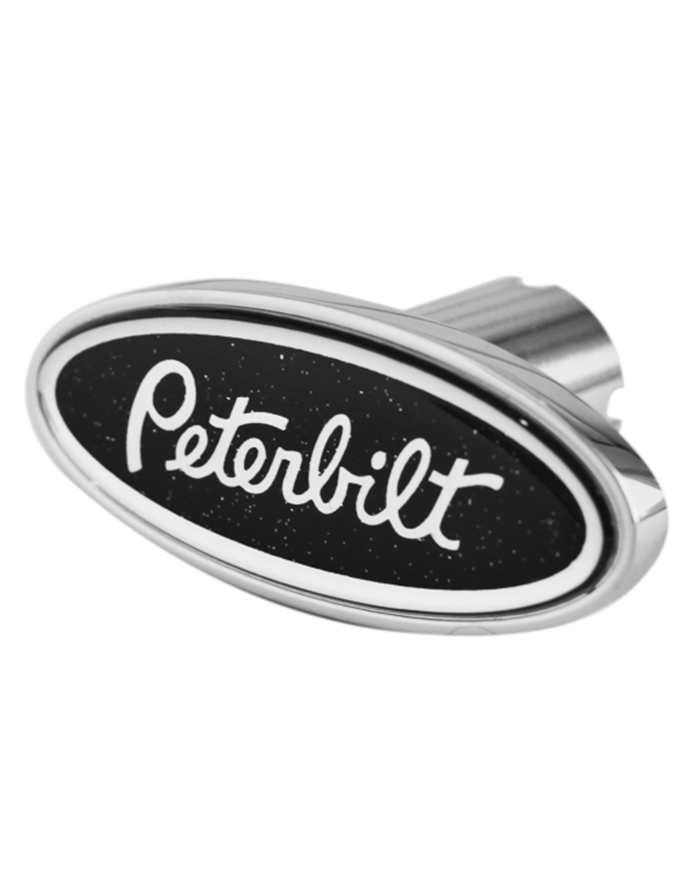 DLPCK-PB-LS-5778-Peterbilt Logo Shape Knob Metallic Black 195