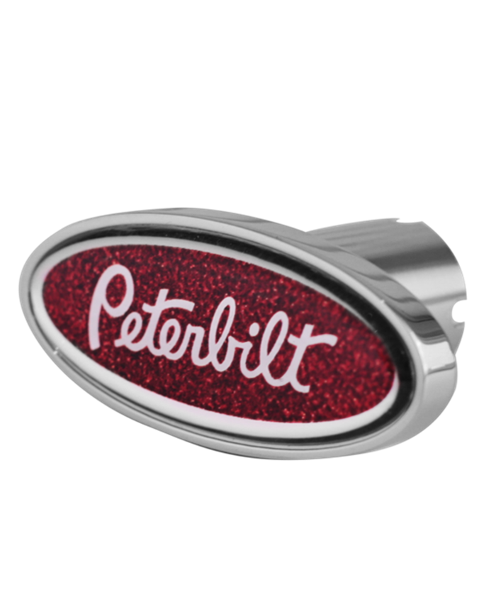 DLPCK-PB-LS-5781-Peterbilt Logo Shape Knob Metallic Red 481