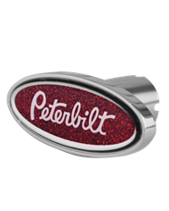 DLPCK-PB-LS-5781-Peterbilt Logo Shape Knob Metallic Red 481