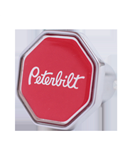 DLPCK-PB-O-6340-Peterbilt Logo Octagon Knob Red/Chrome (440) DLPCK-PB-O-6340-Peterbilt Logo Octagon Knob Red/Chrome (440)