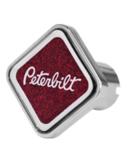 DLPCK-PB-S-5781-Peterbilt Logo Square Knob Metallic Red 481