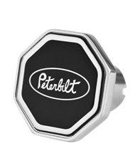 DLPCK-PB1-O-6090-Peterbilt Oval Logo Octagon Knob Black 190