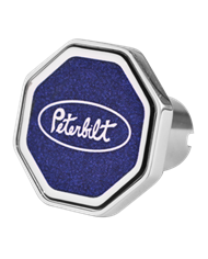 DLPCK-PB1-O-7747-Peterbilt Logo Octagon Knob Blue 647