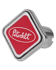 DLPCK-PB1-S-6340-Peterbilt Oval Logo Square Knob Red 440