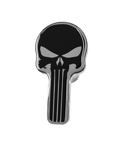 DLPCK-PUN-LS3-Punisher Logo Shape Printed Knob DLPCK-PUN-LS3-Punisher Logo Shape Printed Knob