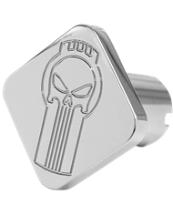 DLPCK-PUN-S-Punisher Logo Square Knob