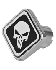 DLPCK-PUN-S-6090-Punisher Logo Square Knob Black/Chrome 190