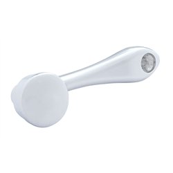 UP24021-Chrome Die-Cast Window Crank With 16-Spline 7/16  OD Adapter - Plain