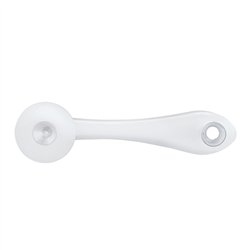 UP24022-1-Chrome Die-Cast Window Crank With 3/8  Square Adapter - Indented