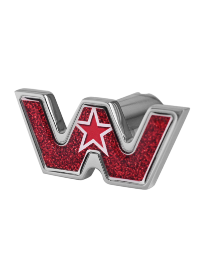 DLPCK-WS-LS-5781-Western Star Logo Shape Knob Metallic Red 481 DLPCK-WS-LS-5781-Western Star Logo Shape Knob Metallic Red 481