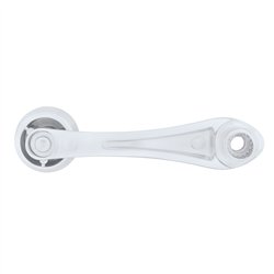 UP24022-1-Chrome Die-Cast Window Crank With 3/8  Square Adapter - Indented