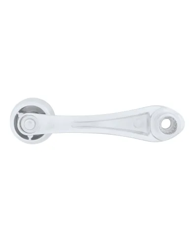 UP24022-1-Chrome Die-Cast Window Crank With 3/8  Square Adapter - Indented