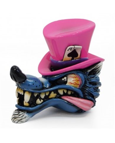 Lobo con sombrero de copa - Pink Lobo con sombrero de copa - Pink