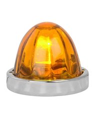 GG79751-LIGHT AMBER WATERMELON GLASS FLUSH MOUNT LIGHT KIT, 1 WIRE