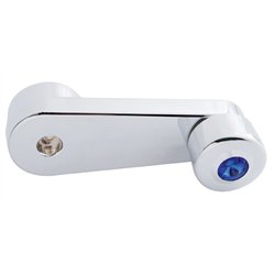 UP24032-Chrome Window Crank With Crystal For Freightliner - Blue Crystal