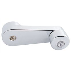 UP24033-Chrome Window Crank With Crystal For Freightliner - Clear Crystal