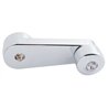 UP24033-Chrome Window Crank With Crystal For Freightliner - Clear Crystal