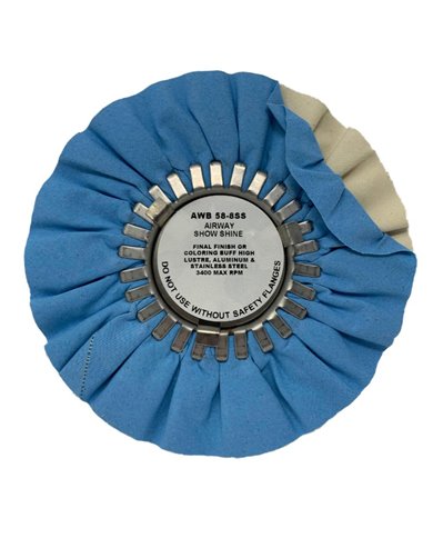 BLUE/WHITE COMBO 8 INCH SHOW SHINE BLUE/WHITE COMBO 8 INCH SHOW SHINE