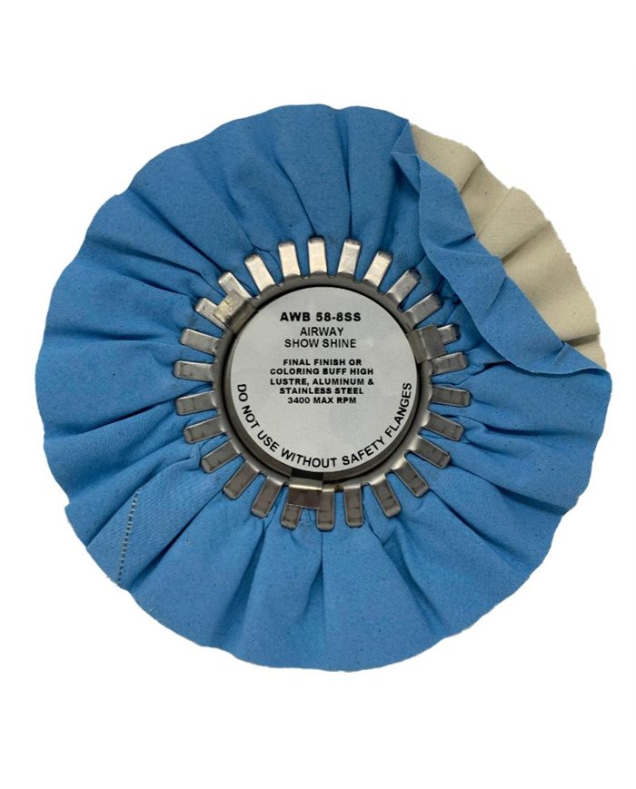 BLUE/WHITE COMBO 8 INCH SHOW SHINE BLUE/WHITE COMBO 8 INCH SHOW SHINE