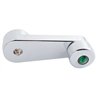 UP24034-Chrome Window Crank With Crystal For Freightliner - Green Crystal