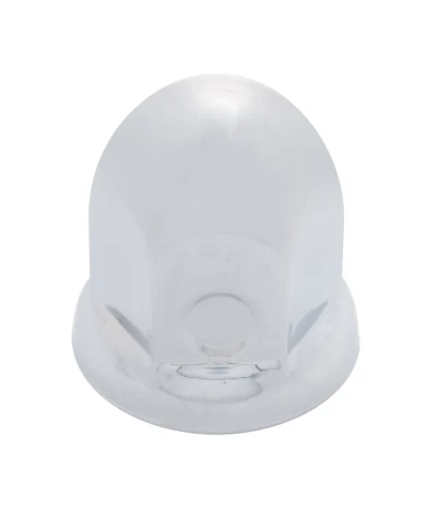 (BULK) CHROME ECONOMY 1 1/2" x 2" NUT LUG COVER W/ FLANGE (BULK) CHROME ECONOMY 1 1/2" x 2" NUT LUG COVER W/ FLANGE