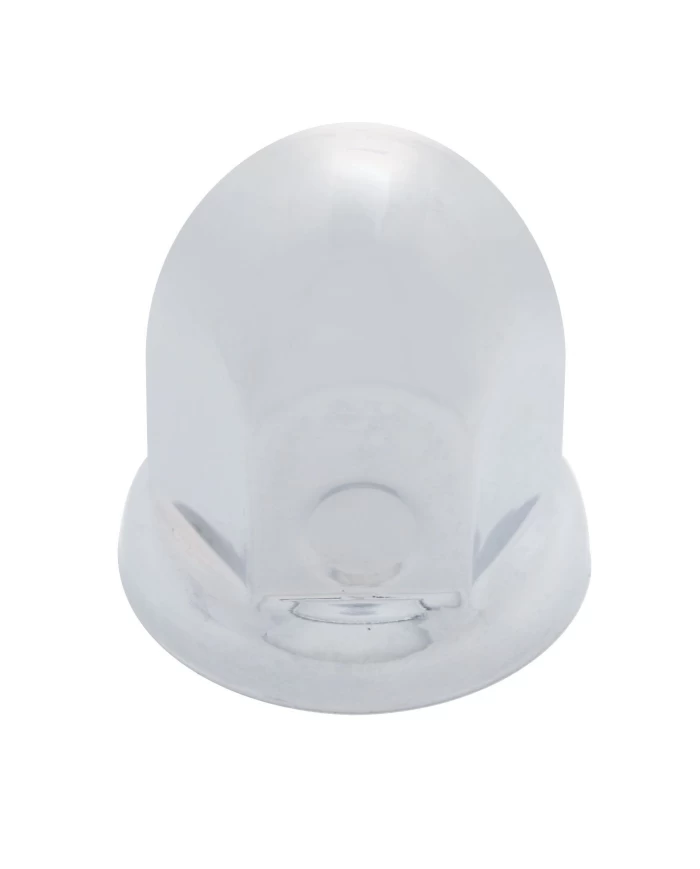 (BULK) CHROME ECONOMY 1 1/2" x 2" NUT LUG COVER W/ FLANGE