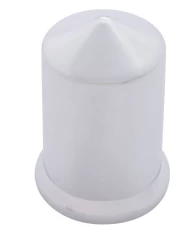 (BULK) CHROME PLASTIC 1 1/2" x 2 3/4" ROUND NUT COVER (BULK) CHROME PLASTIC 1 1/2" x 2 3/4" ROUND NUT COVER