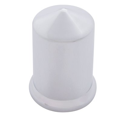 (BULK) CHROME PLASTIC 1 1/2" x 2 3/4" ROUND NUT COVER
