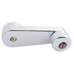 UP24035-Chrome Window Crank With Crystal For Freightliner - Purple Crystal