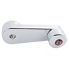 UP24035-Chrome Window Crank With Crystal For Freightliner - Purple Crystal