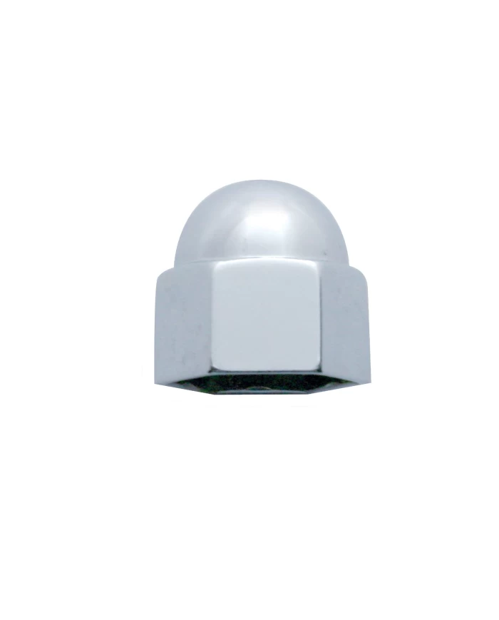 (BULK) CHROME ZINC 7/16" x 5/8" ACORN NUT COVER (BULK) CHROME ZINC 7/16" x 5/8" ACORN NUT COVER