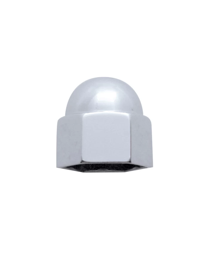 (BULK) CHROME ZINC 3/8" x 5/8" ACORN NUT COVER (BULK) CHROME ZINC 3/8" x 5/8" ACORN NUT COVER