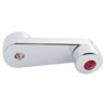 UP24036-Chrome Window Crank With Crystal For Freightliner - Red Crystal
