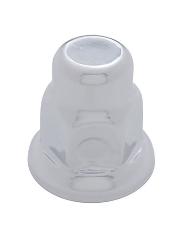 (10/PACK) CHROME 30mm x 2" TALL NUT COVER W/ FLANGE (10/PACK) CHROME 30mm x 2" TALL NUT COVER W/ FLANGE