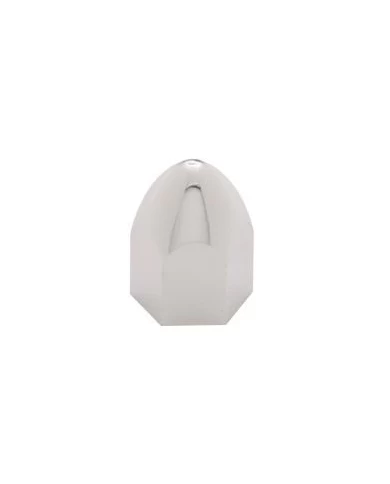 (BULK) CHROME PLASTIC 11/16" x 1 5/16" BULLET PUSH-ON NUT COVER (BULK) CHROME PLASTIC 11/16" x 1 5/16" BULLET PUSH-ON NUT COVER