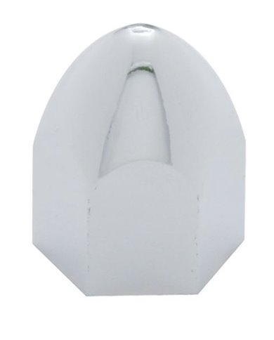 (BULK) CHROME PLASTIC 7/16" x 3/4" BULLET NUT COVER (BULK) CHROME PLASTIC 7/16" x 3/4" BULLET NUT COVER